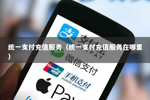 统一支付充值服务(统一支付充值服务在哪里)