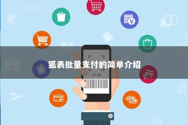 狐表批量支付的简单介绍