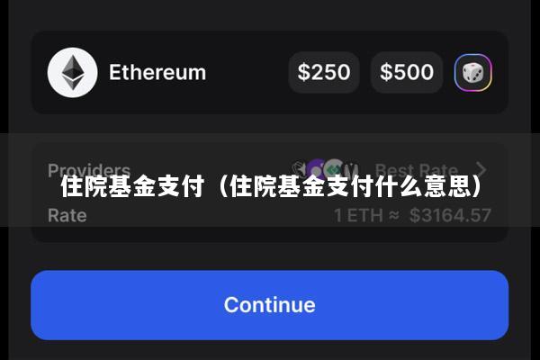 住院基金支付(住院基金支付什么意思)