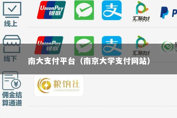 南大支付平台（南京大学支付网站）