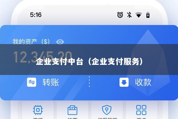 企业支付中台(企业支付服务)