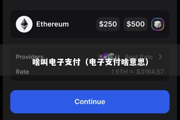 啥叫电子支付(电子支付啥意思)