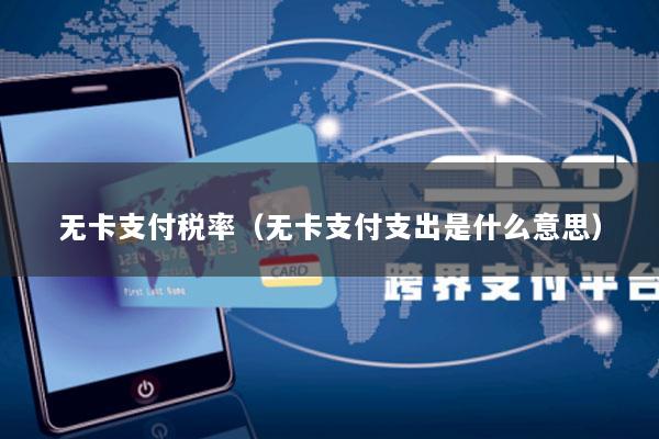 无卡支付税率（无卡支付支出是什么意思）